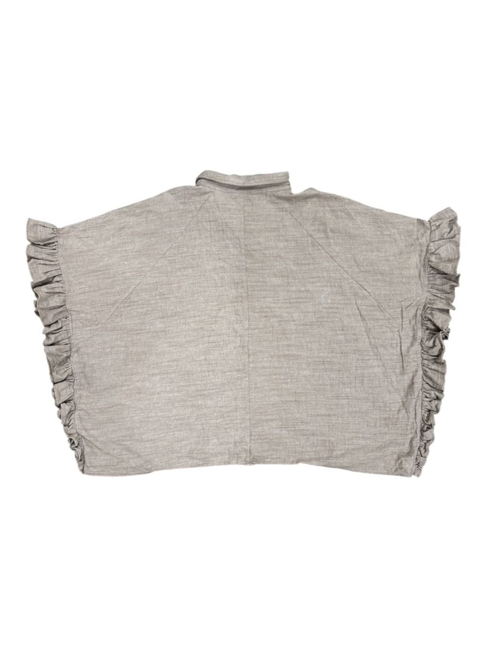 Easel Los Angeles 100% Cotton Ruffle Sleeve Button Top 3X - Picture 4 of 8